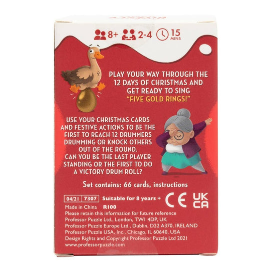 12 Drummers Drumming Christmas Card Game — Ages 6+