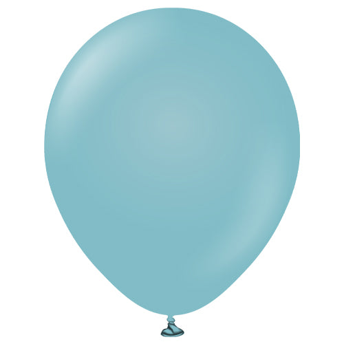 Blue Glass Latex Balloons 5pk β Natural Rubber, Plastic-Free