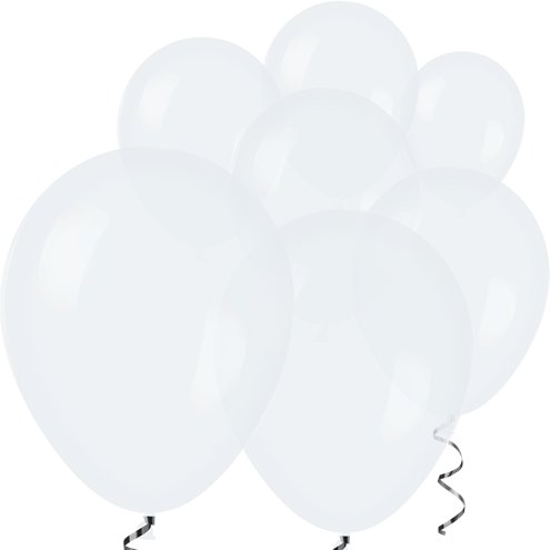 White Mini Latex Balloons 5pk — 5 Inch, Plastic-Free