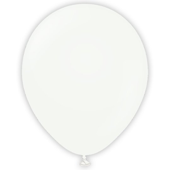 White Latex Balloons 5pk — Natural Rubber, Plastic-Free