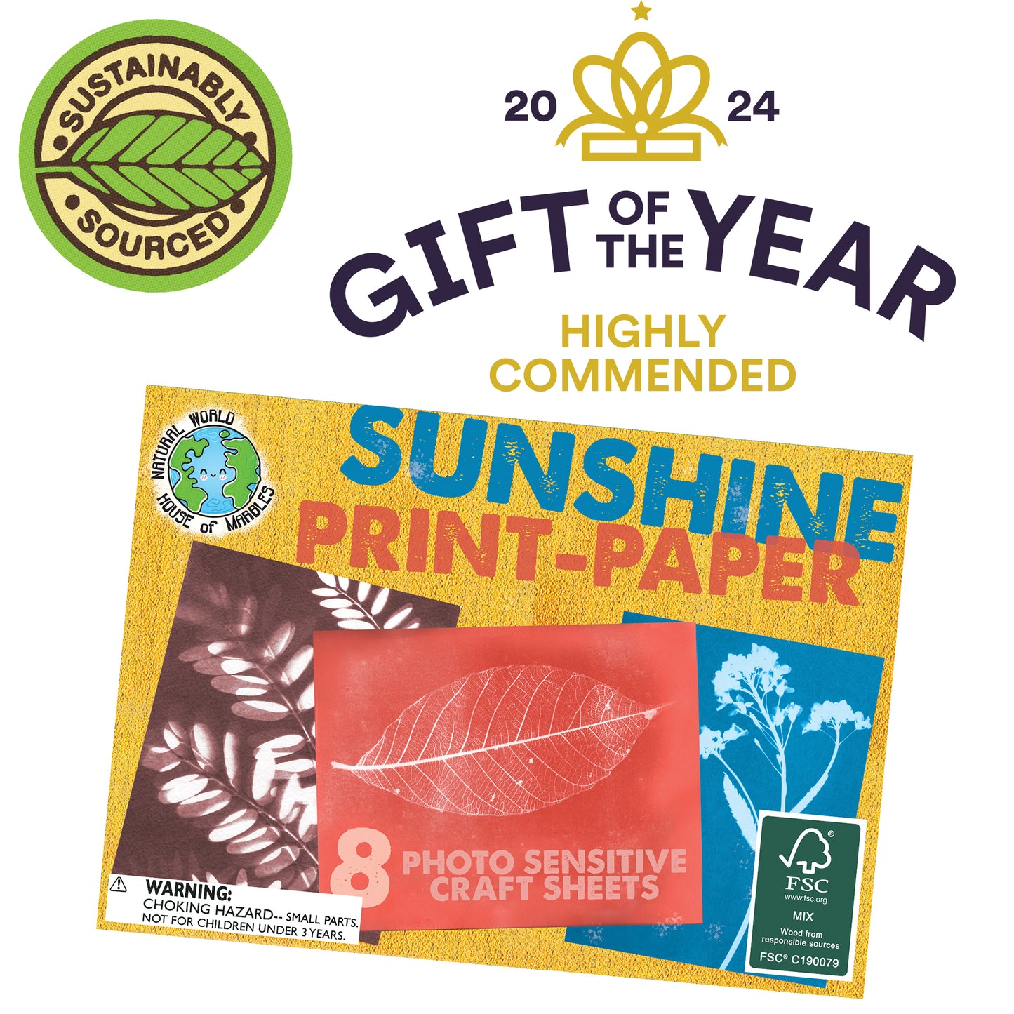 Sun Print Paper Kit – 8 Sheets | STEM Activity | 15x20cm