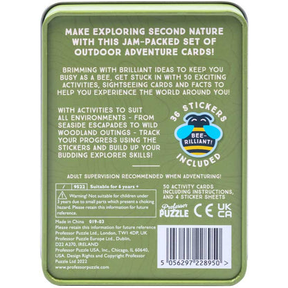 Outdoor Adventure Cards — 50 Activities for Kids — Professor Puzzle