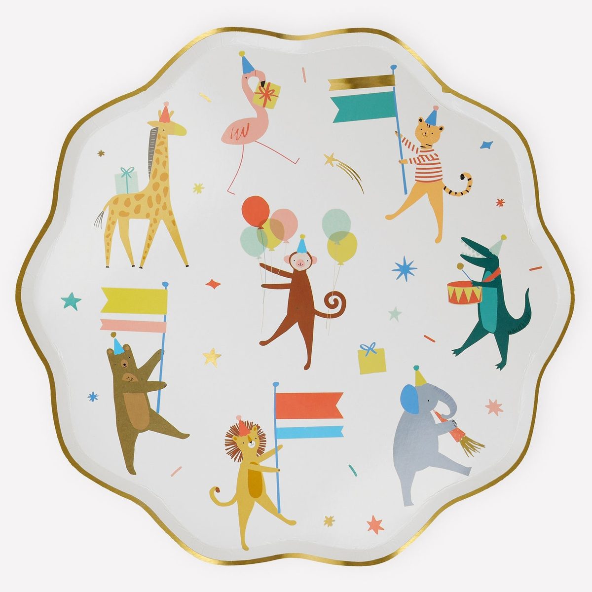 Animal Parade FSC Paper Plates 8pk — Baby Shower &amp; Kids Party