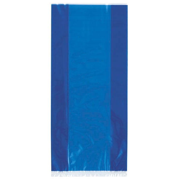 Royal Blue Cello Bags 30pk — 11x5 Inch Cellophane Party Bags