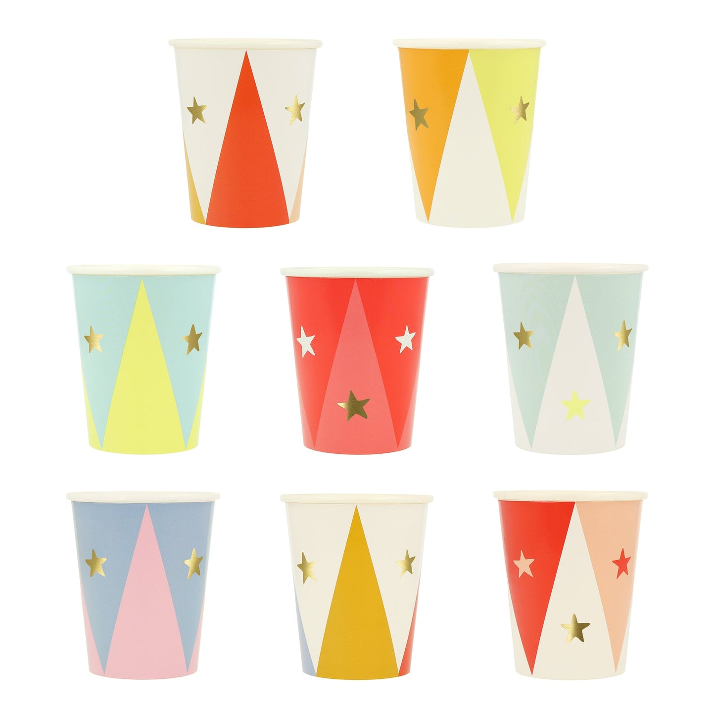 Circus Party Paper Cups x8 — Meri Meri Big Top Design