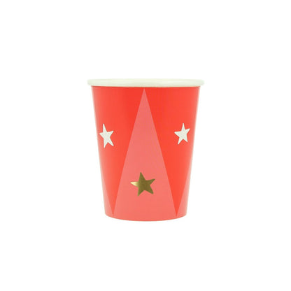 Circus Party Paper Cups x8 — Meri Meri Big Top Design