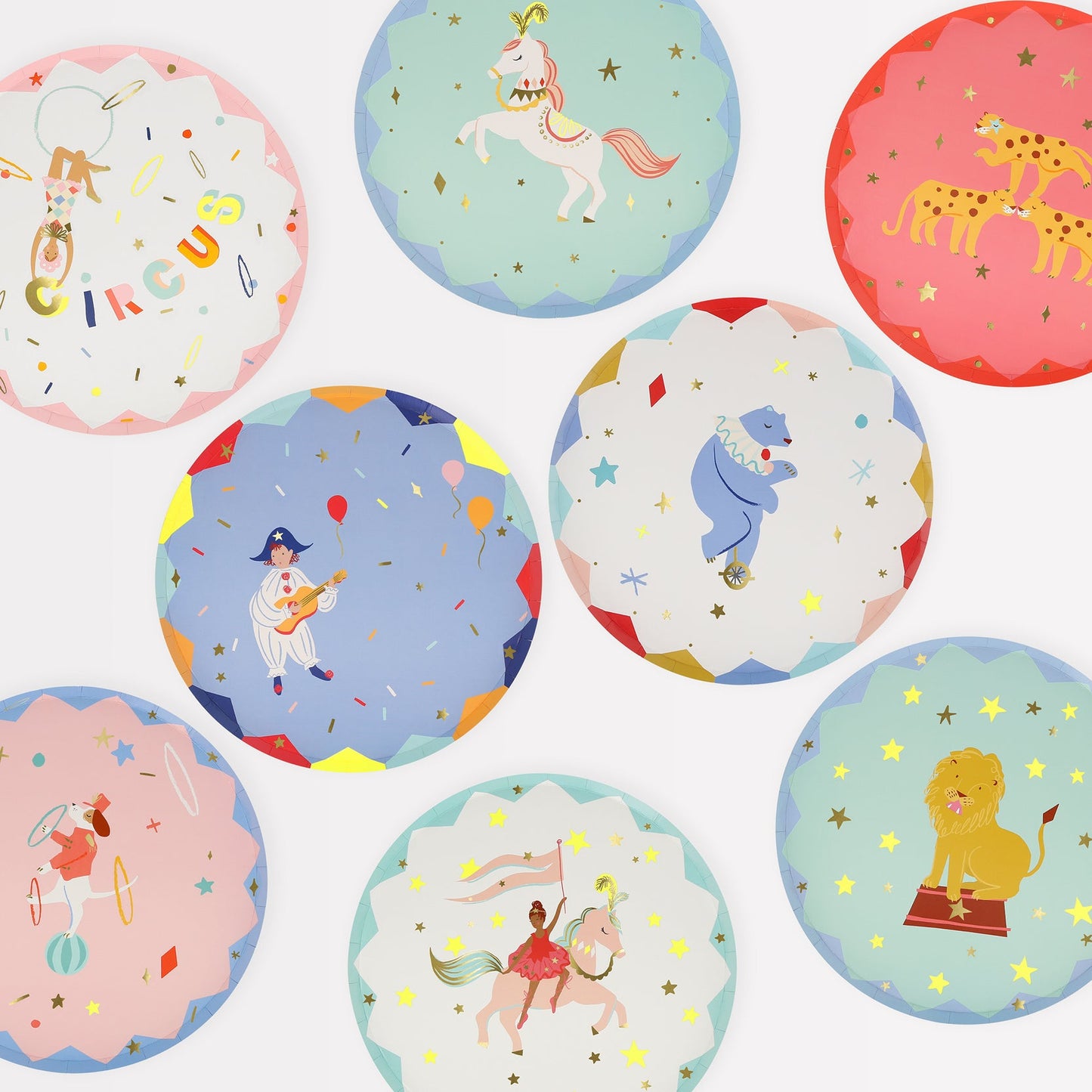 Circus Party Side Plates x8 — Meri Meri Big Top Design