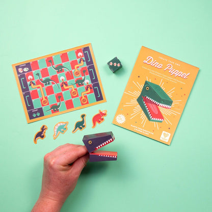 Dinosaur Finger Puppet Craft Kit | Plastic-Free | Ages 5+