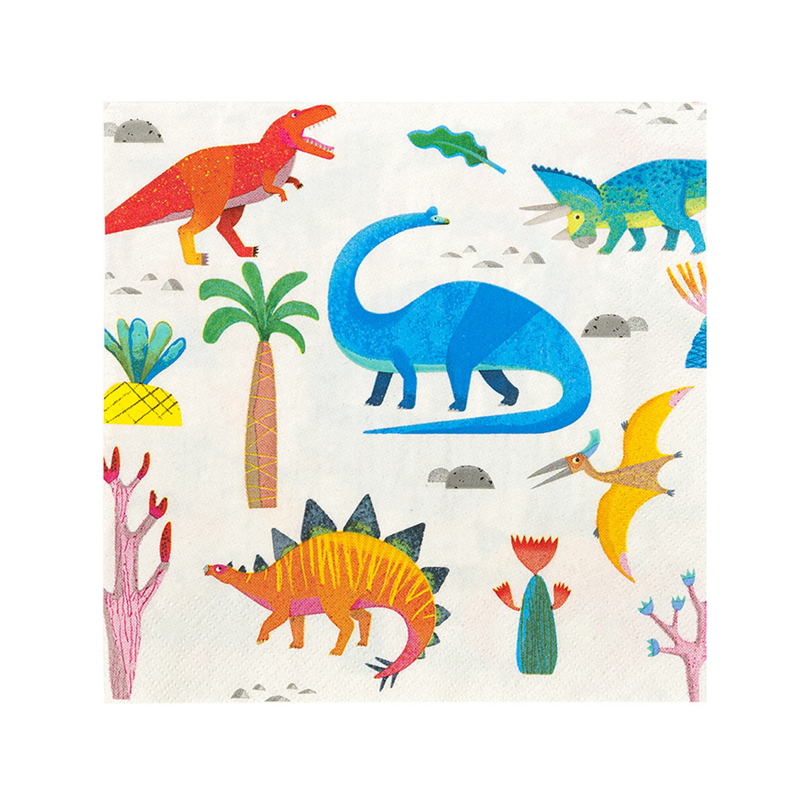 Party Dinosaur Paper Napkins 20pk — Plastic-Free Party Tableware