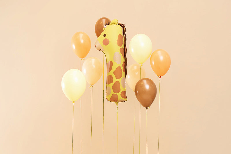Number Animal Foil Balloon 34 Inch — Large Birthday Number Balloon