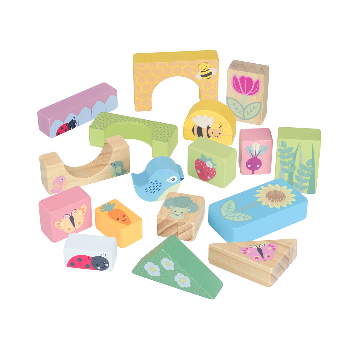Spring Garden Wooden Block Puzzle | FSC Wood | Plastic-Free