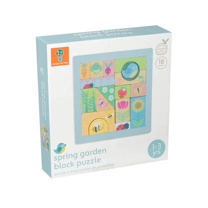 Spring Garden Wooden Block Puzzle | FSC Wood | Plastic-Free