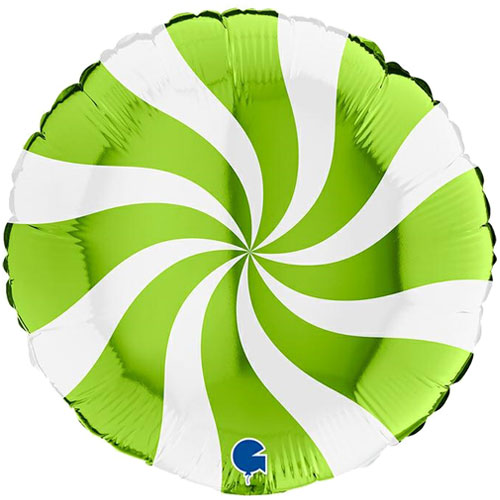 Green swirl balloon