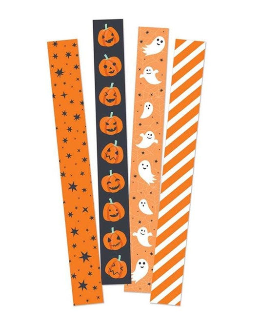 Halloween Paper Chain Craft Decoration Set – 80 Strips
