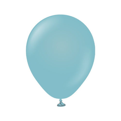 Blue Glass Mini Latex Balloons 5pk — 5 Inch, Plastic-Free