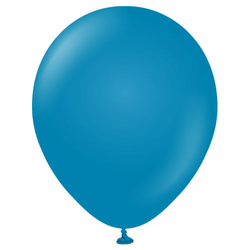 Deep Blue Latex Balloons 5pk — Natural Rubber, Plastic-Free