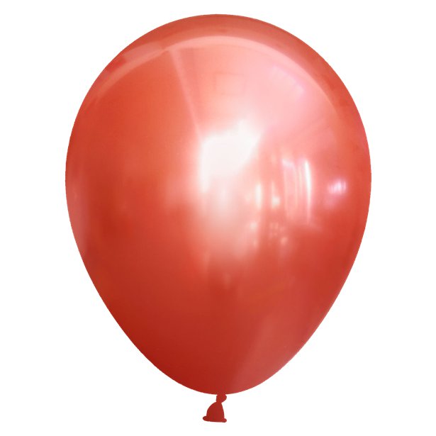 Mirror Red Latex Balloons 5pk — 12 Inch Metallic Red Balloons