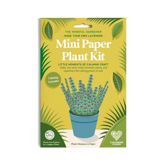 Calming Lavender Paper Plant Kit | Make Your Own | FSC Card | Age 5+