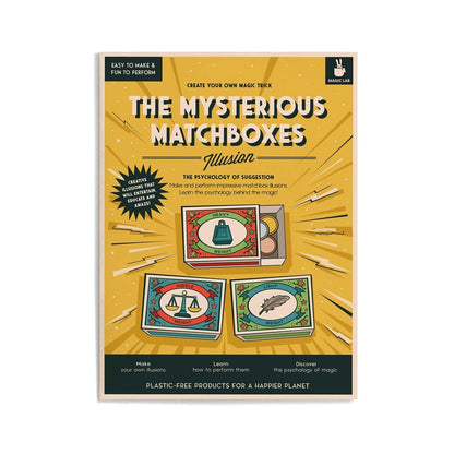 Mysterious Matchboxes Illusion — Plastic-Free Magic Kit — Age 9+
