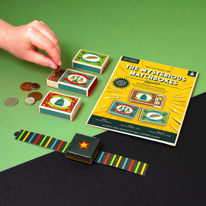 Mysterious Matchboxes Illusion — Plastic-Free Magic Kit — Age 9+
