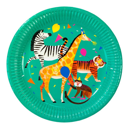 Party Animals Safari Paper Plates 8pk — 9 Inch — Jungle Party