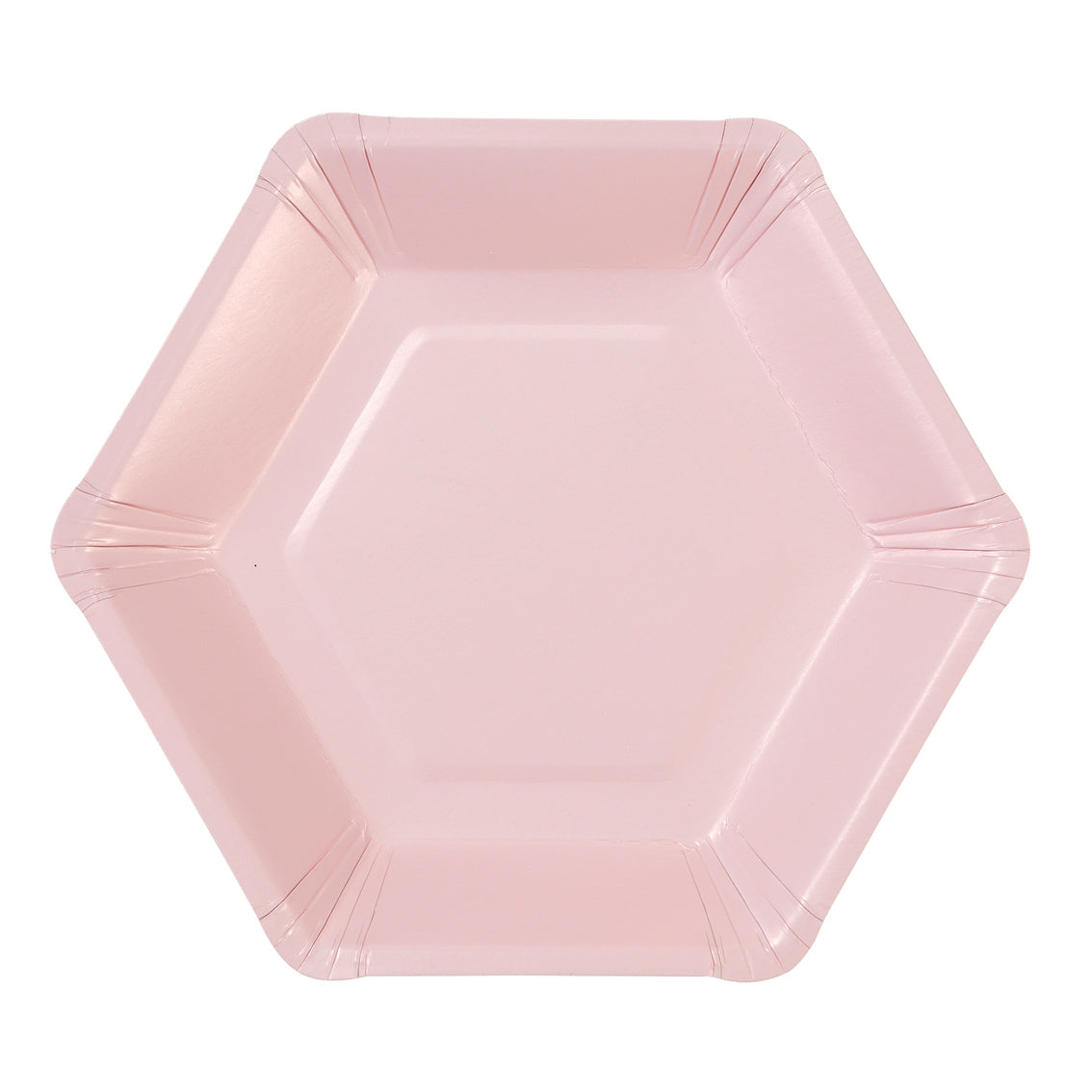 Pastel Mix Hexagonal Paper Plates – 12 Pack