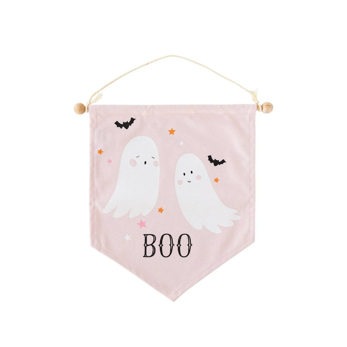 Trick or Treat Ghost Canvas Banner – Reusable | 13.25x17"