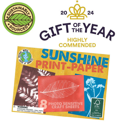 Sun Print Paper Kit – 8 Sheets | STEM Activity | 15x20cm